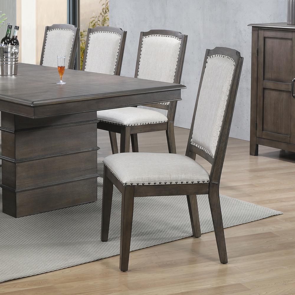 Cali Gray and Brown Side Chair (Set of 2). Picture 6