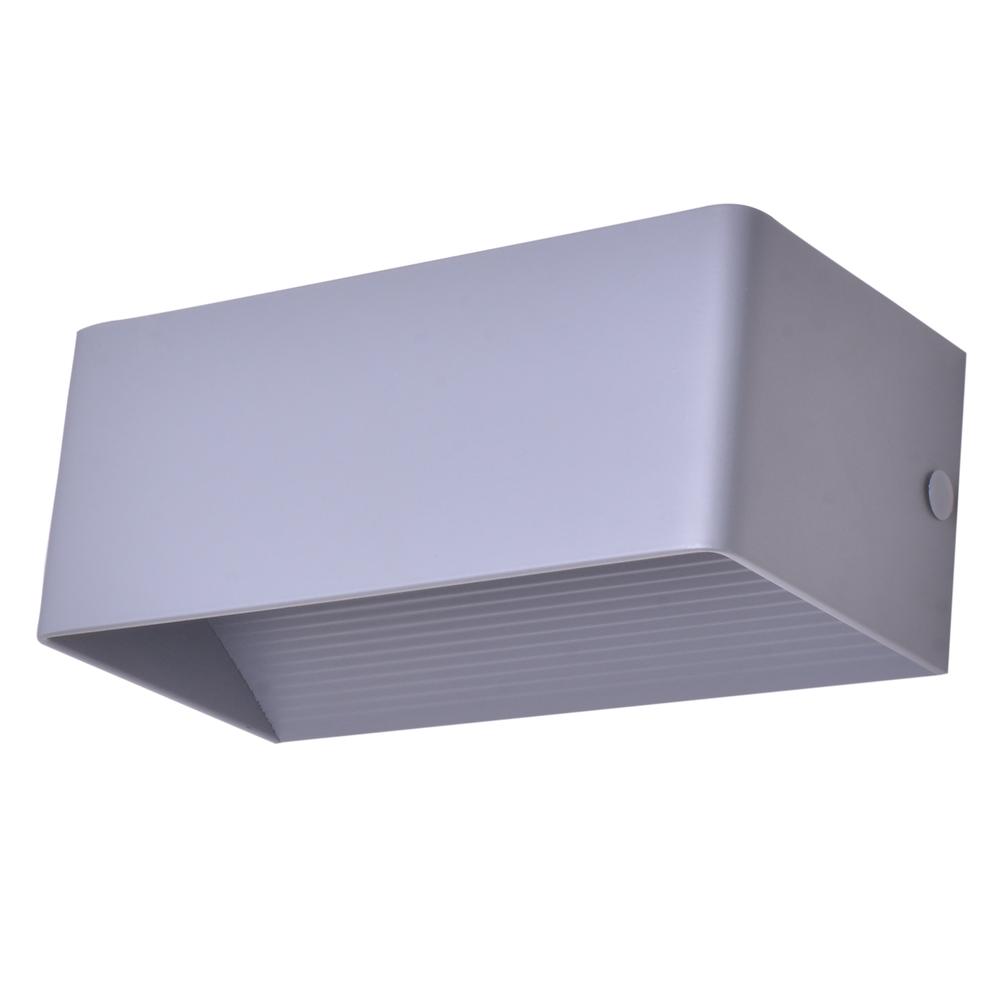 LED Gray Large 4"L x 8"W x 4"H Wall Lamp 2pcs Pack. Picture 5