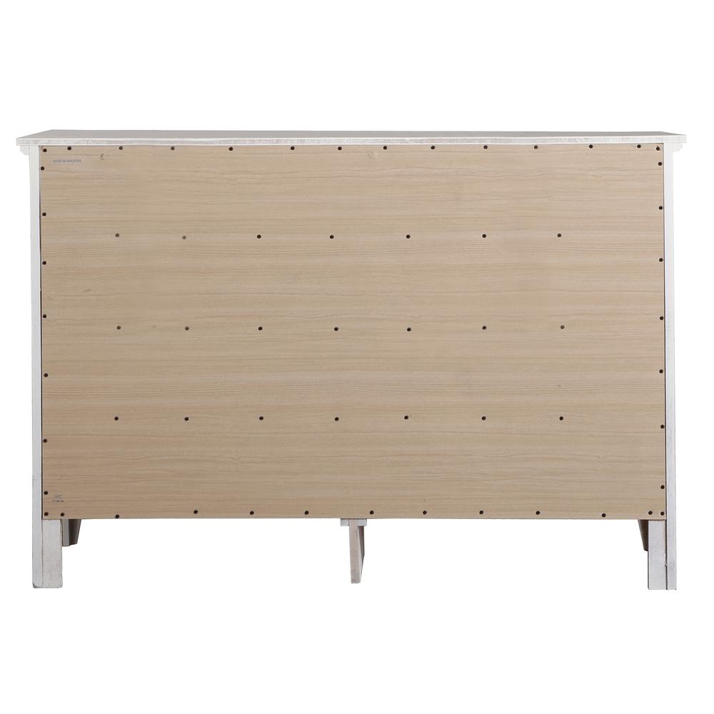 Hammond 10-Drawer White Double Dresser (39 in. X 18 in. X 58 in.). Picture 5