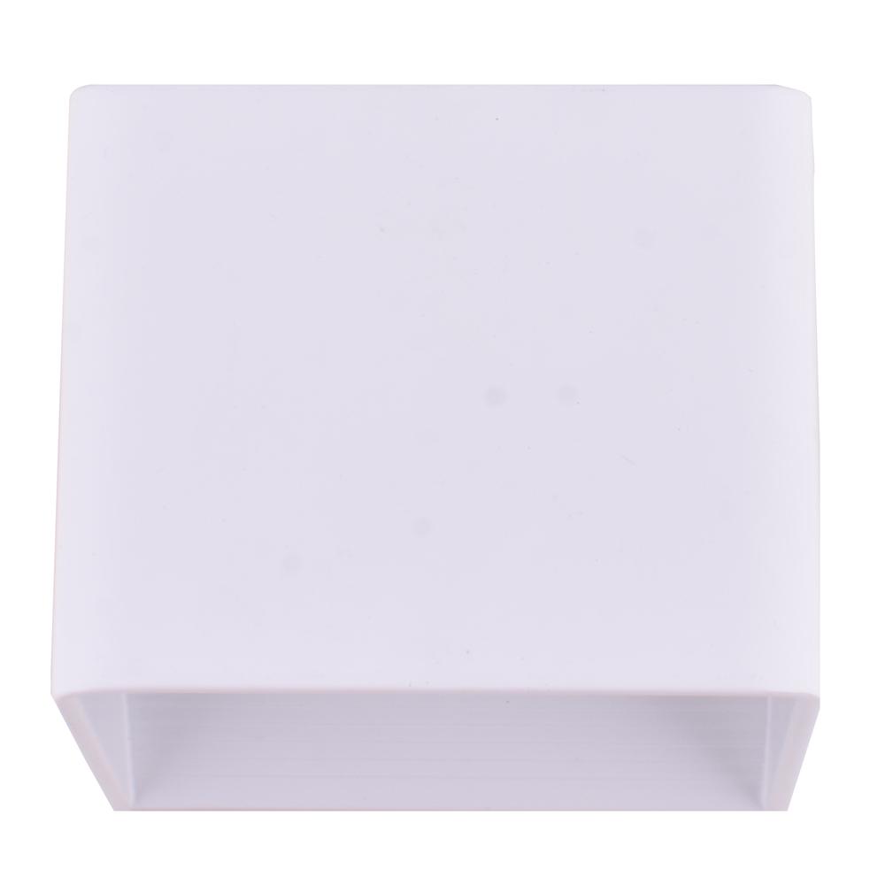 4" LED Square White Wall Sconce Lamp 2pcs Pack. Picture 1