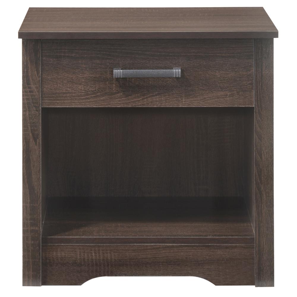 Hudson 1-Drawer Wenge Nightstand (23 in. H x 18 in. W x 22 in. L). Picture 1