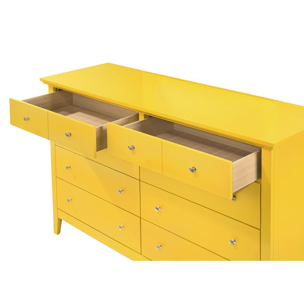 Hammond 10-Drawer Yellow Double Dresser (39 in. X 18 in. X 58 in.). Picture 4