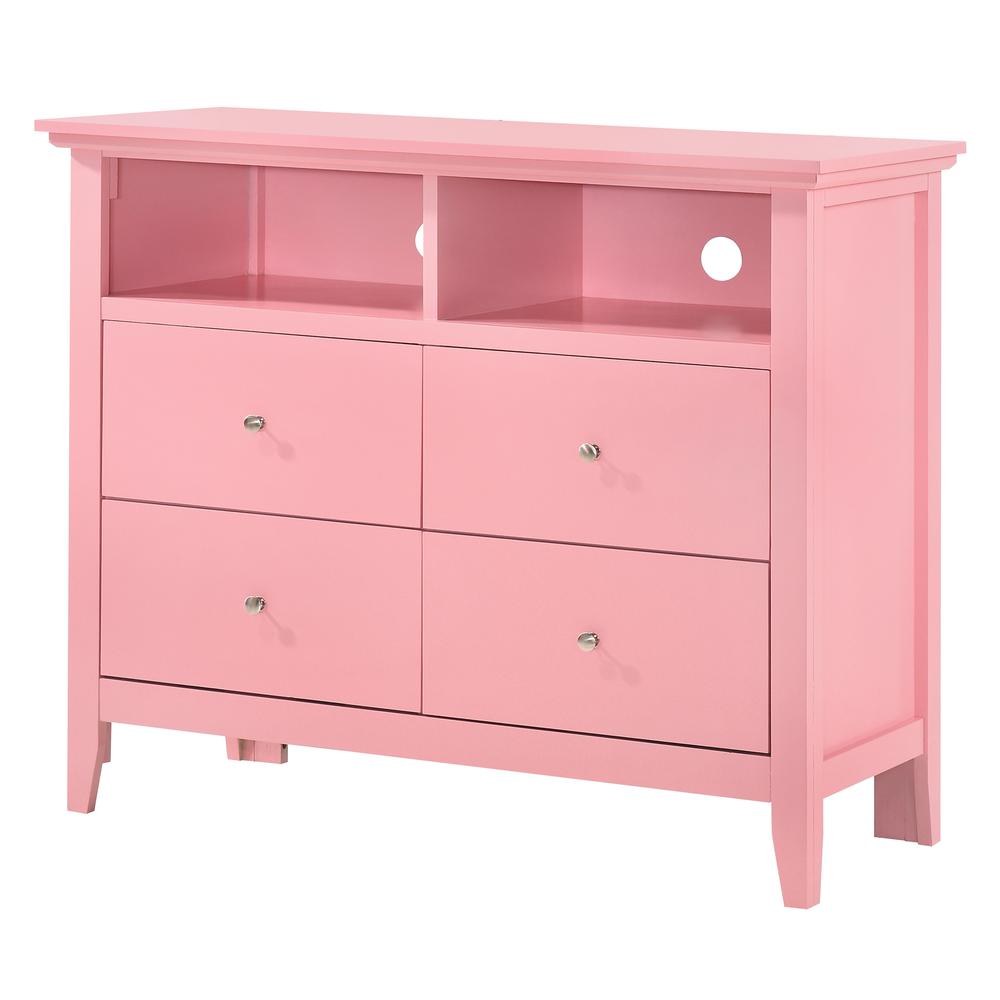 Hammond Pink 4 Drawer Chest of Drawers (42 in L. X 18 in W. X 36 in H.). Picture 1