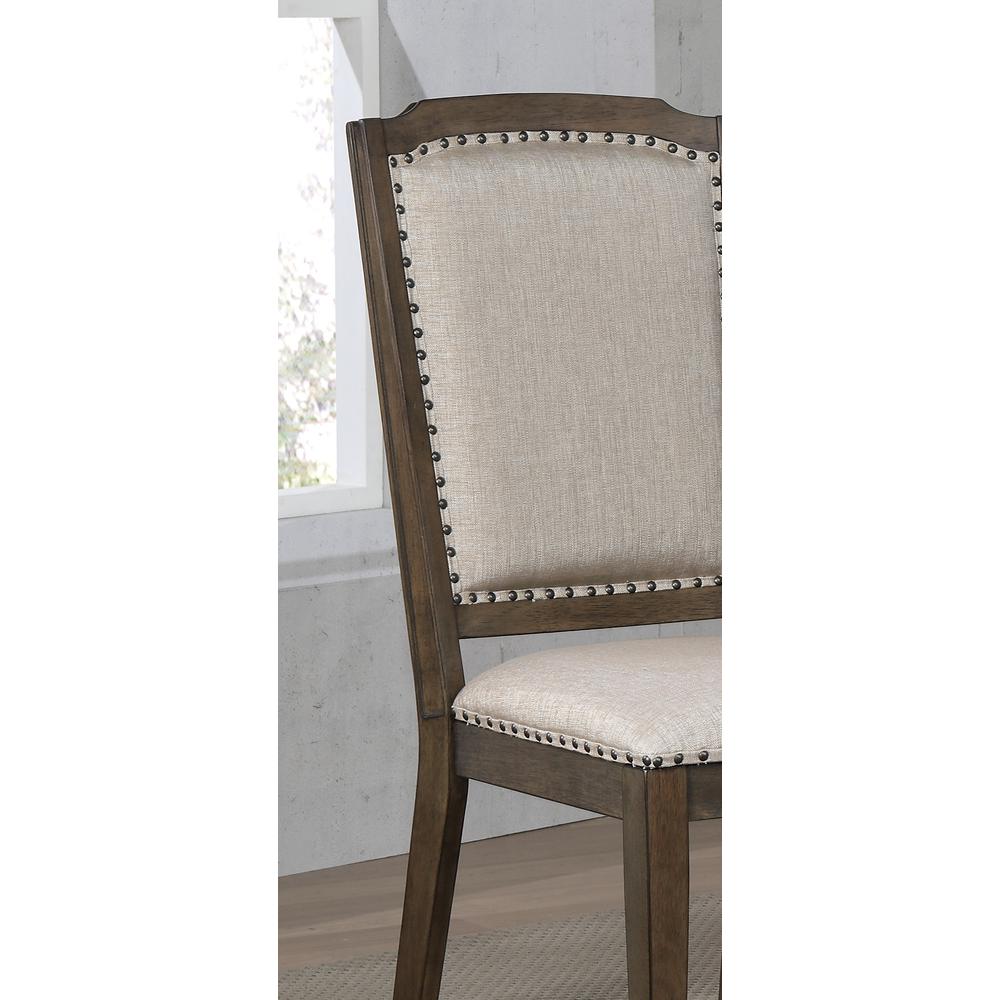 Cali Gray and Brown Side Chair (Set of 2). Picture 3