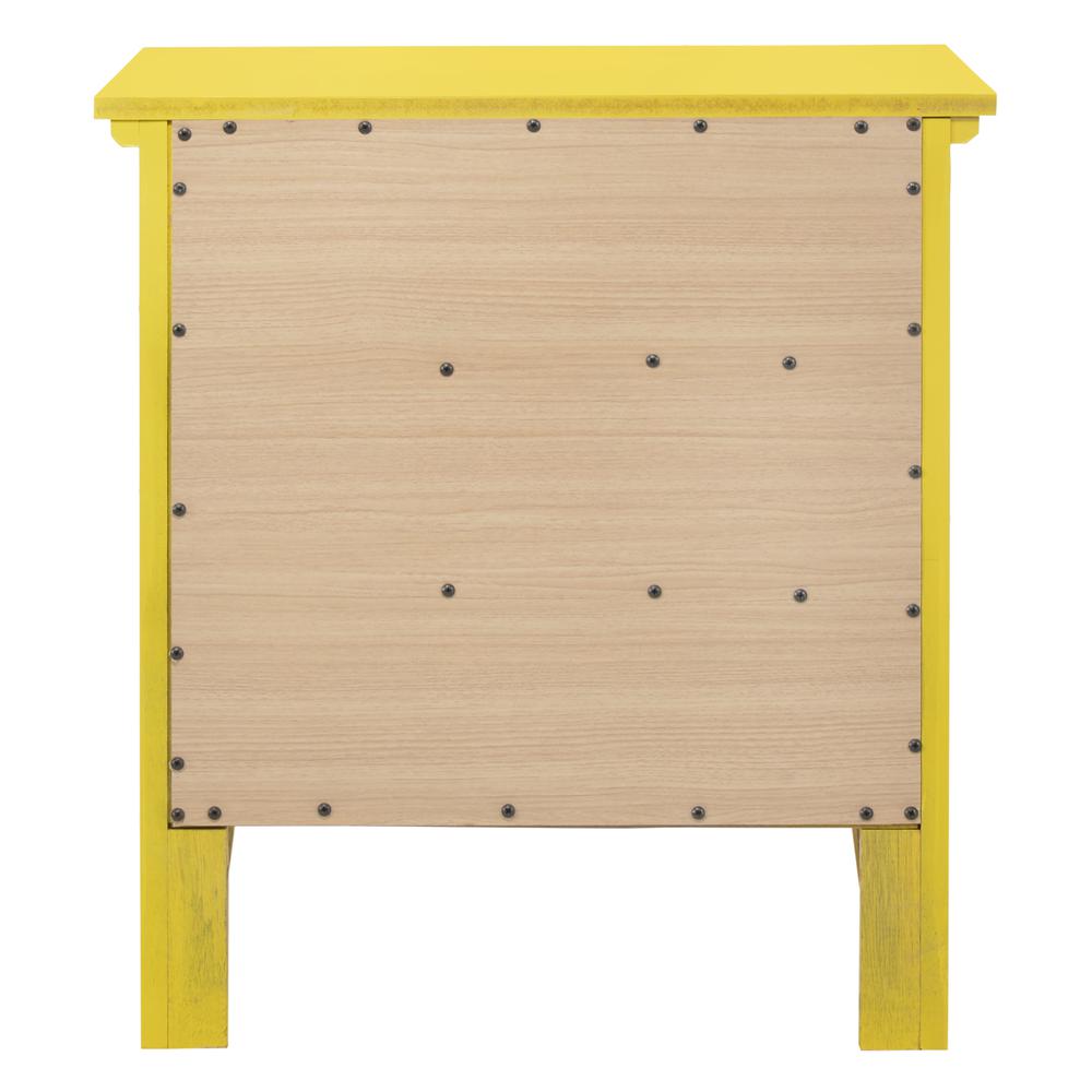 Hammond 3-Drawer Yellow Nightstand (26 in. H x 18 in. W x 24 in. D). Picture 4