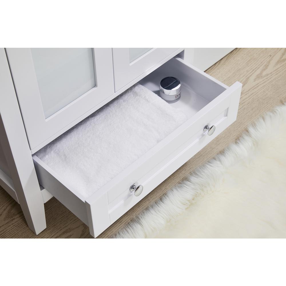 Stufurhome Carter 27 in. x 34 in. White Engineered Wood Laundry Sink. Picture 5