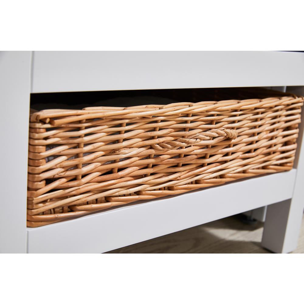 24 in. x 34 in. White Engineered Wood Laundry Sink with a Basket Included. Picture 5