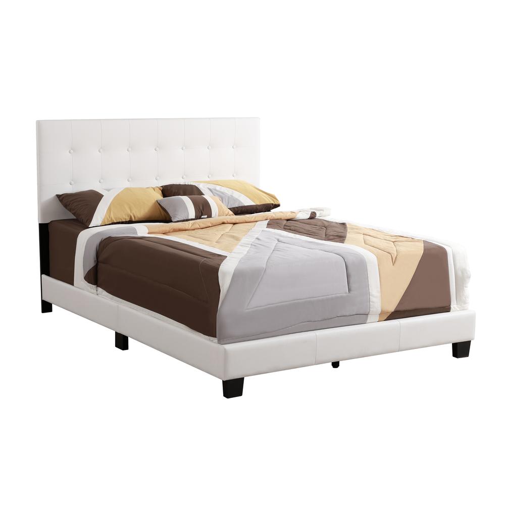 Caldwell White Full Panel Bed. Picture 1