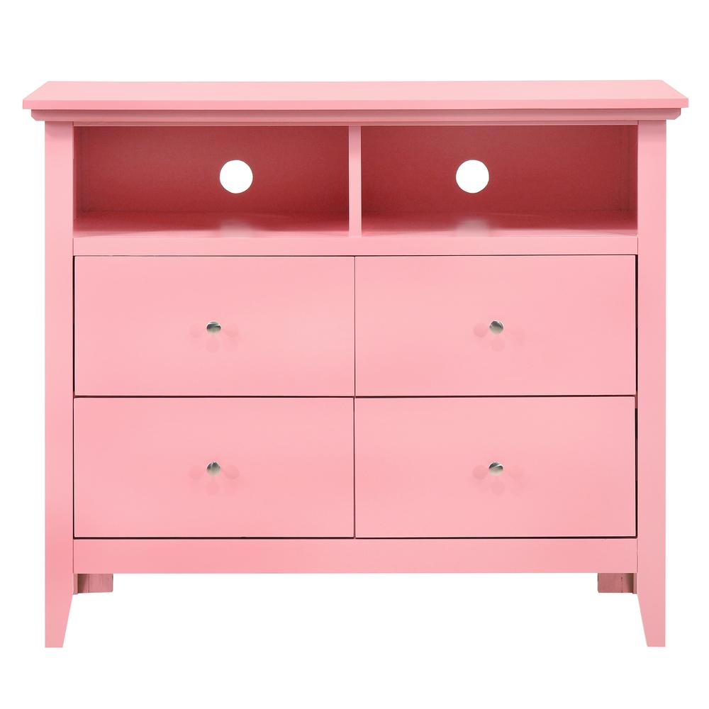 Hammond Pink 4 Drawer Chest of Drawers (42 in L. X 18 in W. X 36 in H.). Picture 2