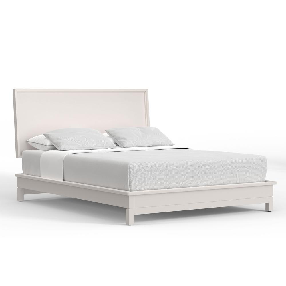 California King Platform Bed, Chalk White. Picture 3