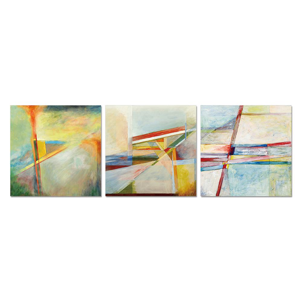 3x Horizontal panel acrylic picture of - ABSTARCT TRIO. Picture 1