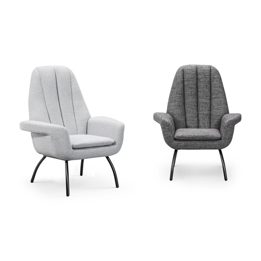 Alberto Accent Chair Dark Grey. Picture 2