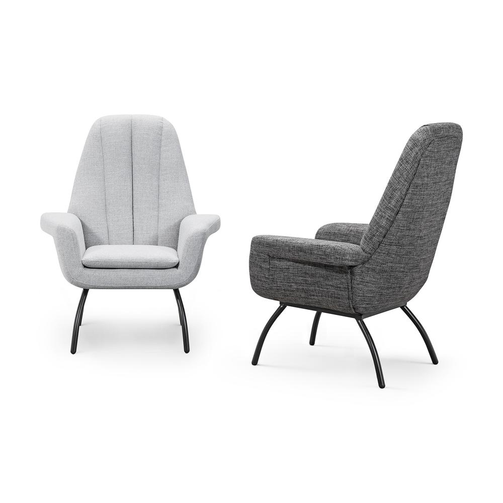 Alberto Accent Chair Dark Grey. Picture 3