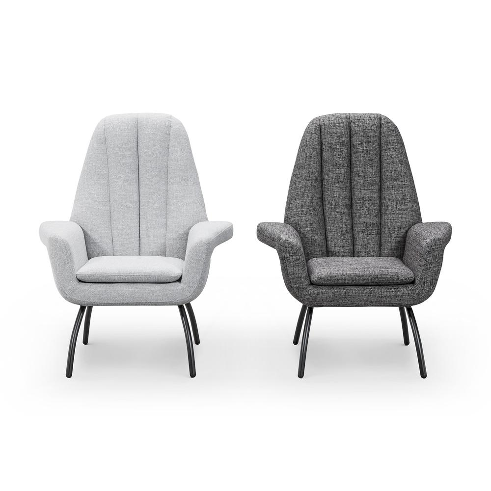 Alberto Accent Chair Dark Grey. Picture 4