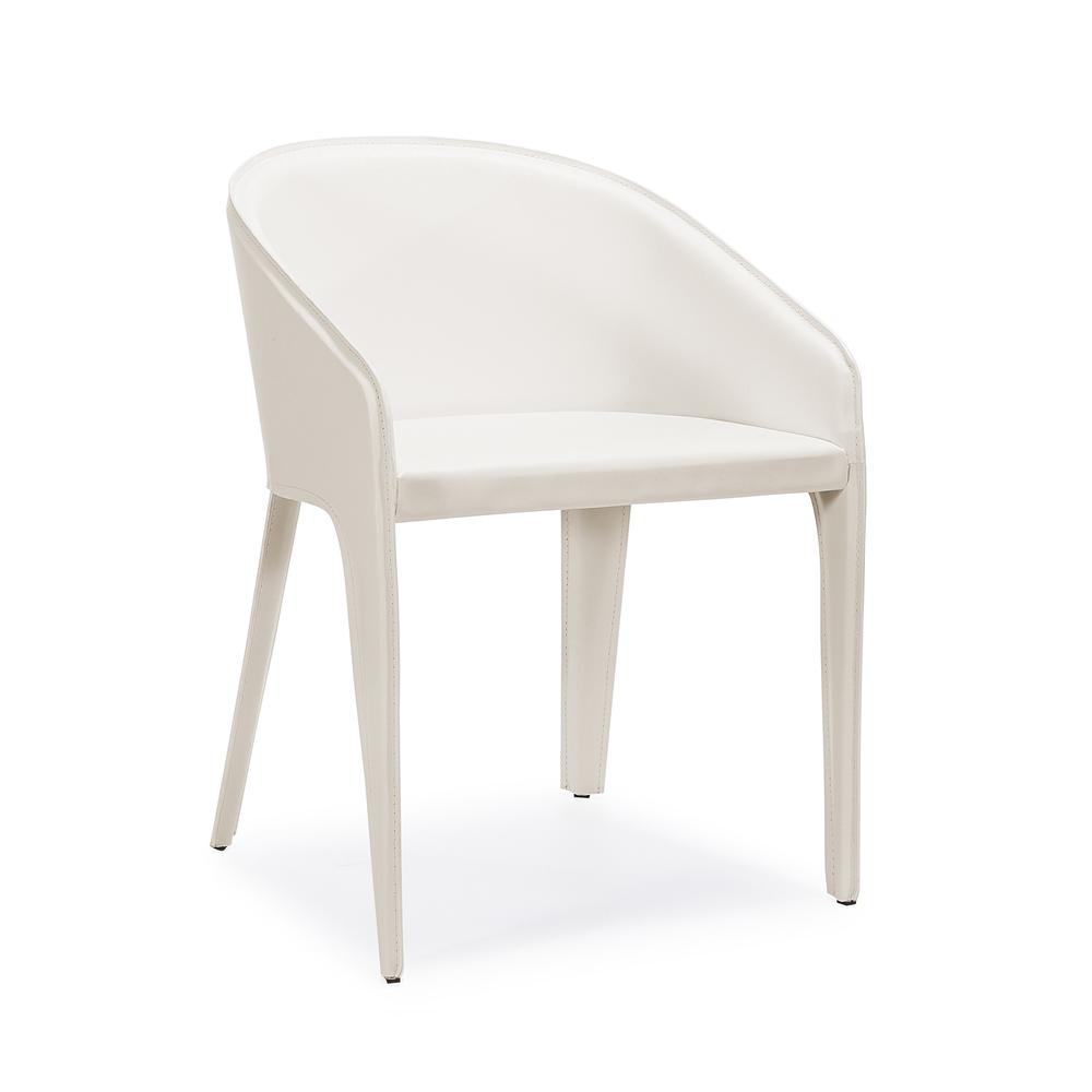 Antonia Dining Chair WHITE. Picture 3
