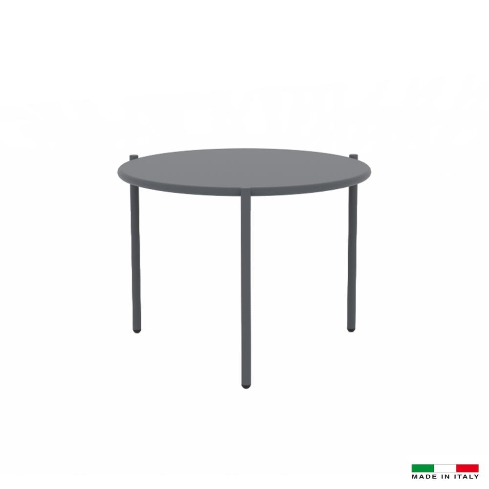 Small Round End Table Grey. Picture 1