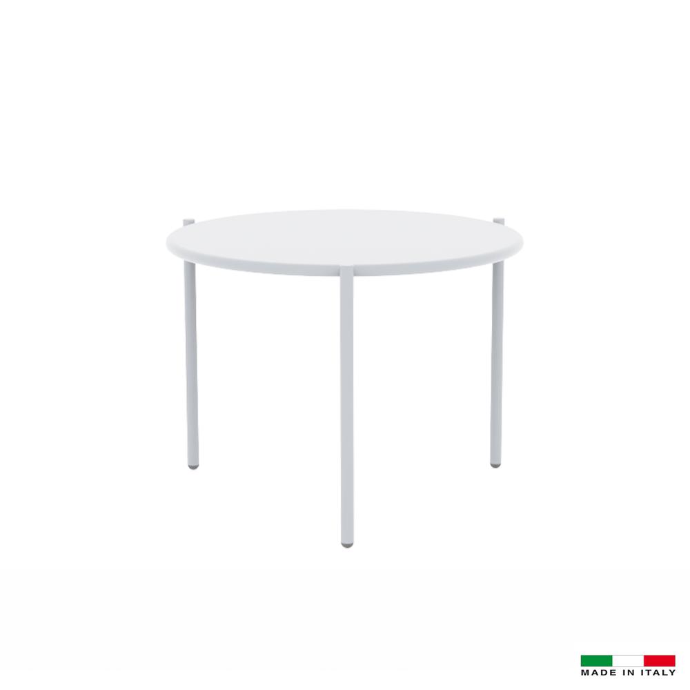 Small Round End Table White. Picture 1