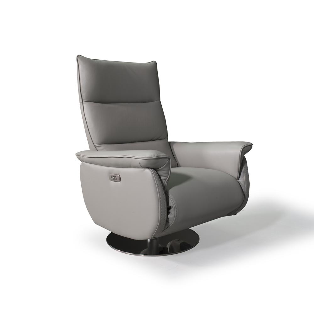 Aston Recliner Chair Grey. Picture 2
