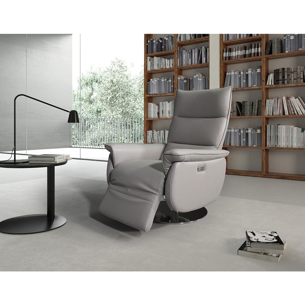 Aston Recliner Chair Grey. Picture 6