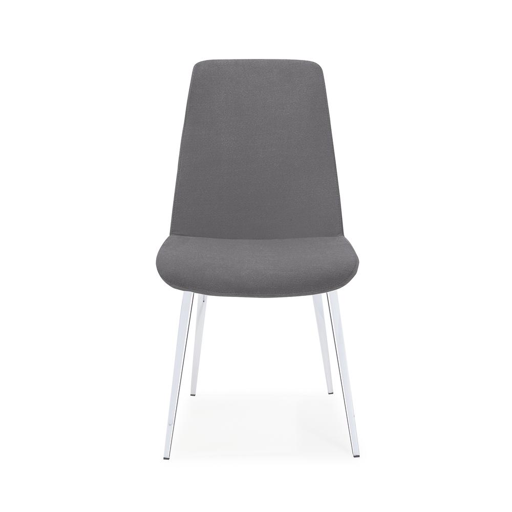 Athena Dining Chair Fabric GREY. Picture 1