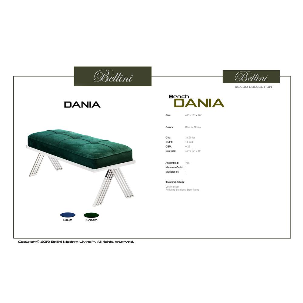 Dania Bench Green. Picture 2