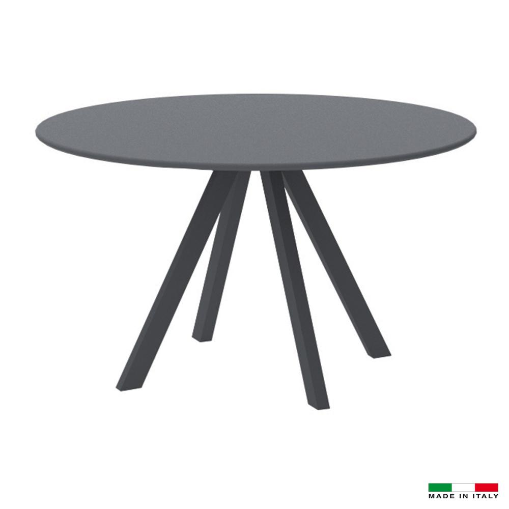Round Dining Table Grey. Picture 1