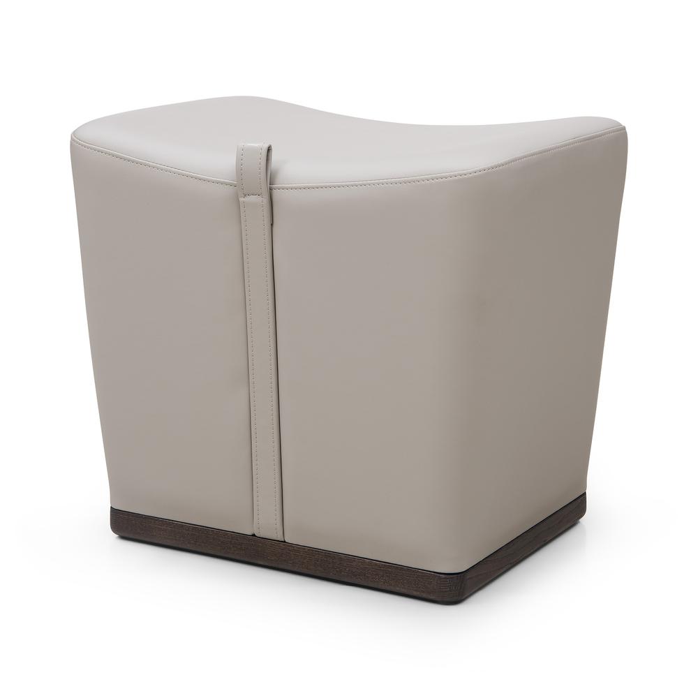 Electra Ottoman Light Grey. Picture 3
