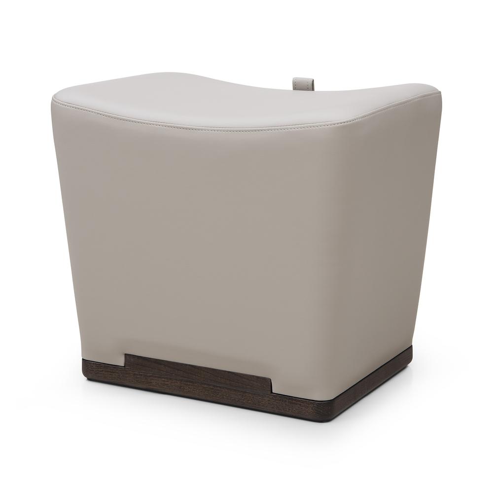 Electra Ottoman Light Grey. Picture 2