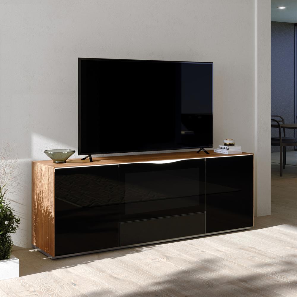TV Cabinet with push-pull lateral doors. Picture 5