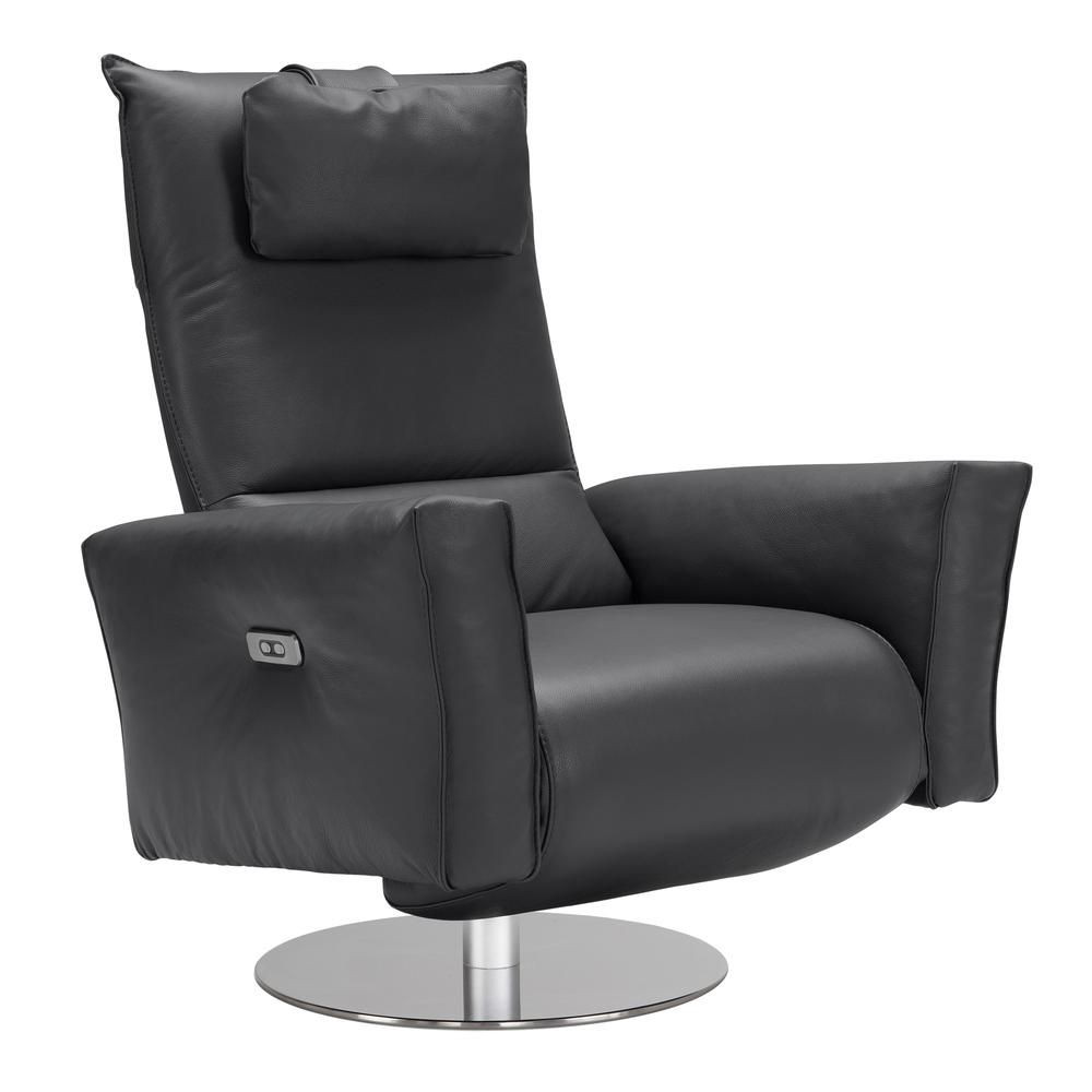 Liliana Recliner Accent Chair Anthracite. Picture 1