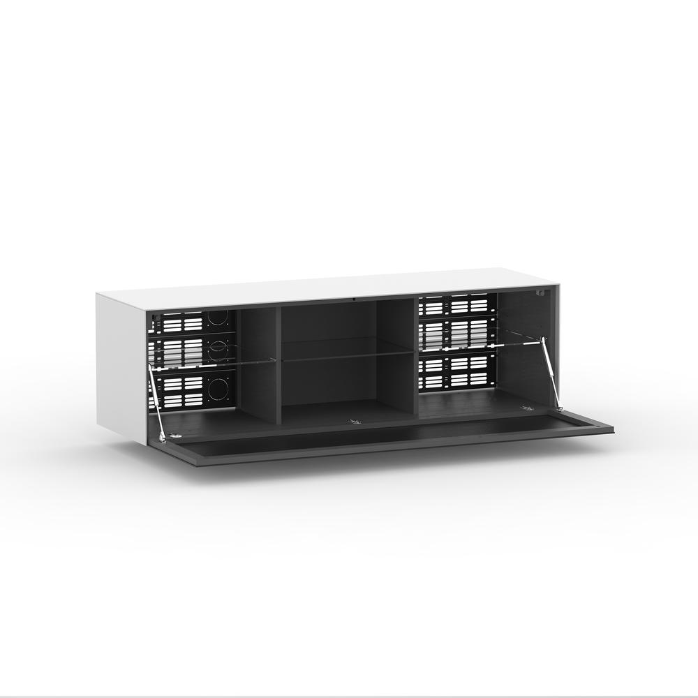 Magic TV Stand Black door and White Body. Picture 2