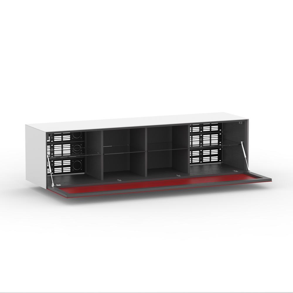 Magic TV Stand Red door and White Body. Picture 2