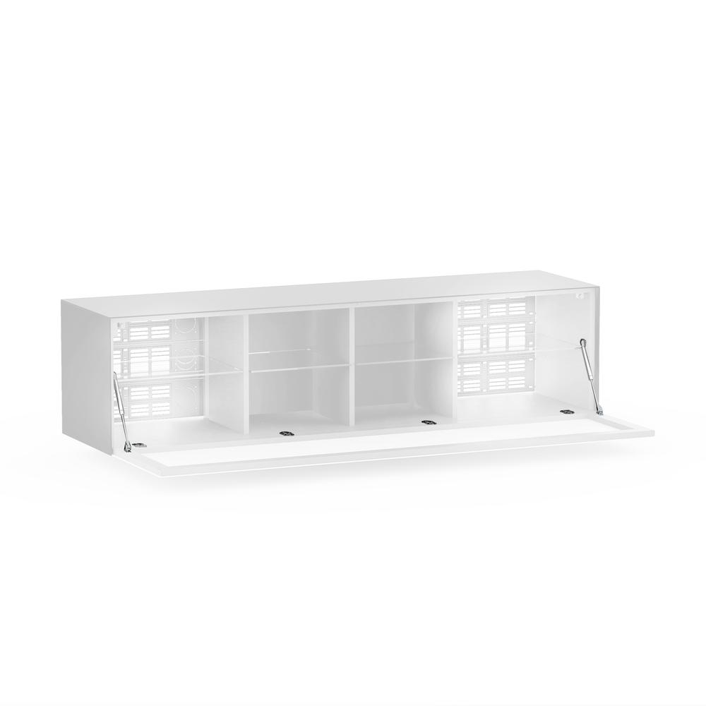 Magic TV Stand White door and White Body. Picture 2