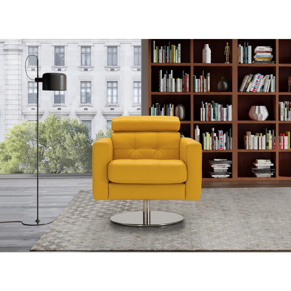 Milo Accent Chair Yellow CHIC 28. Picture 2