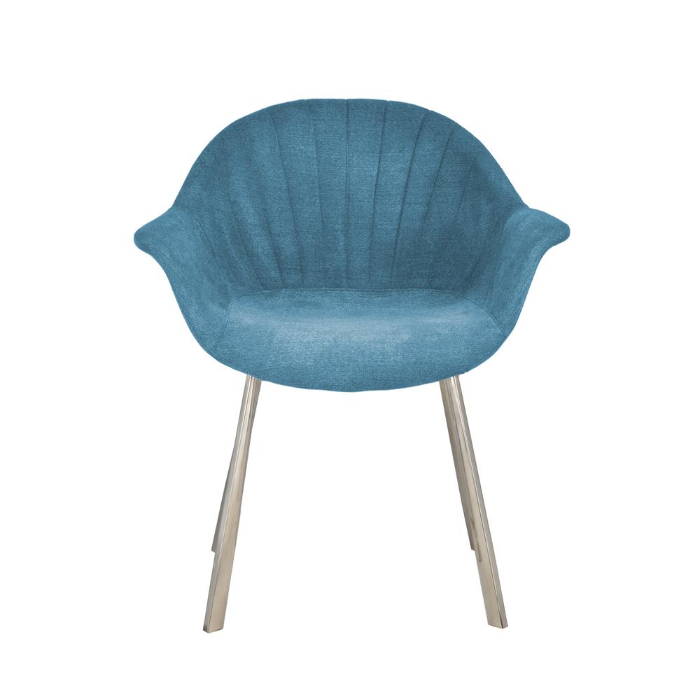 Natalie Arm Chair Dining Chair Blue. Picture 4