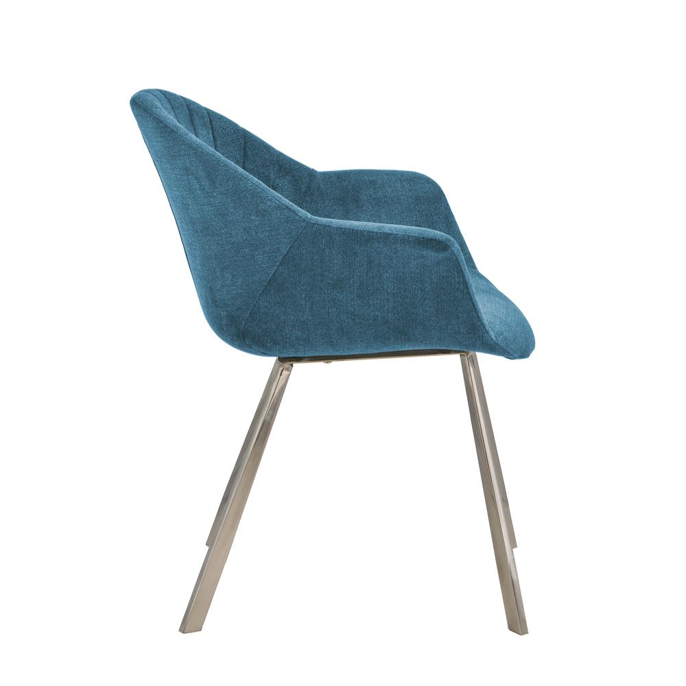 Natalie Arm Chair Dining Chair Blue. Picture 2