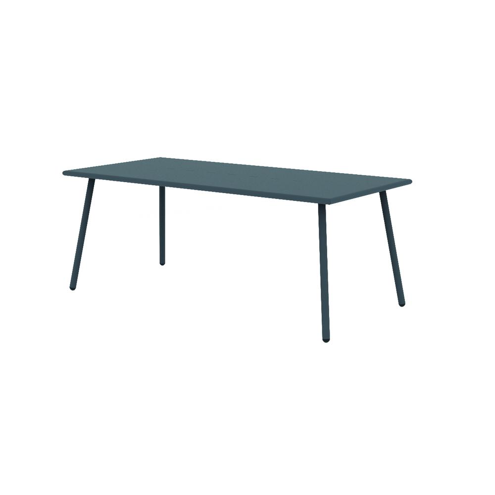 Self adjustable Rectangle Dining Table Grey. Picture 1