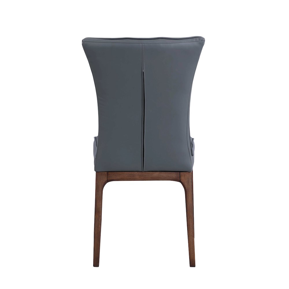 Modern Tufted Side Chair and Solid Wood Frame. Picture 5