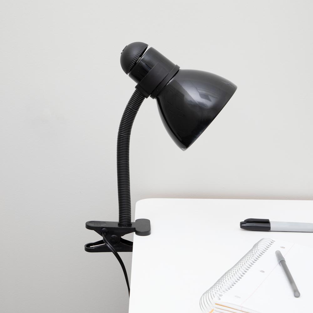 V-Light 14 inch Black Gooseneck Lamp with Clip-On. Picture 1