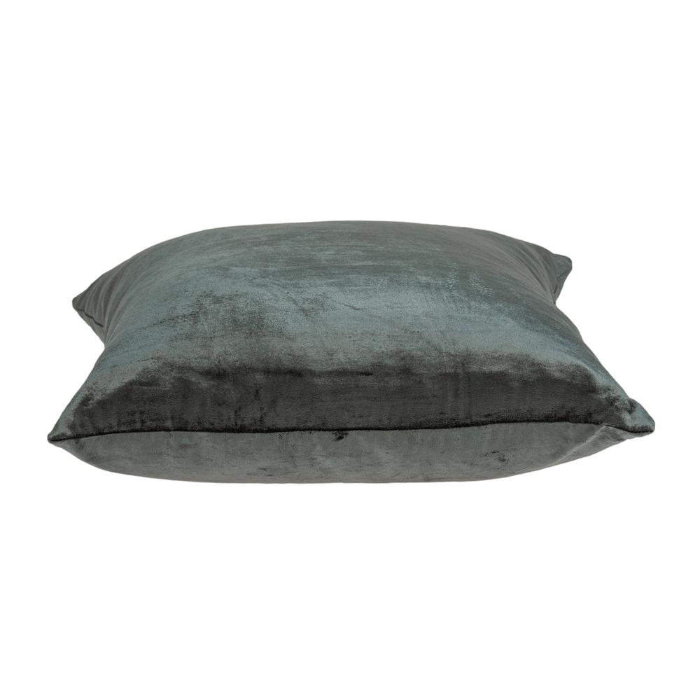 Parkland Collection Charcoal Solid Throw Pillow. Picture 3