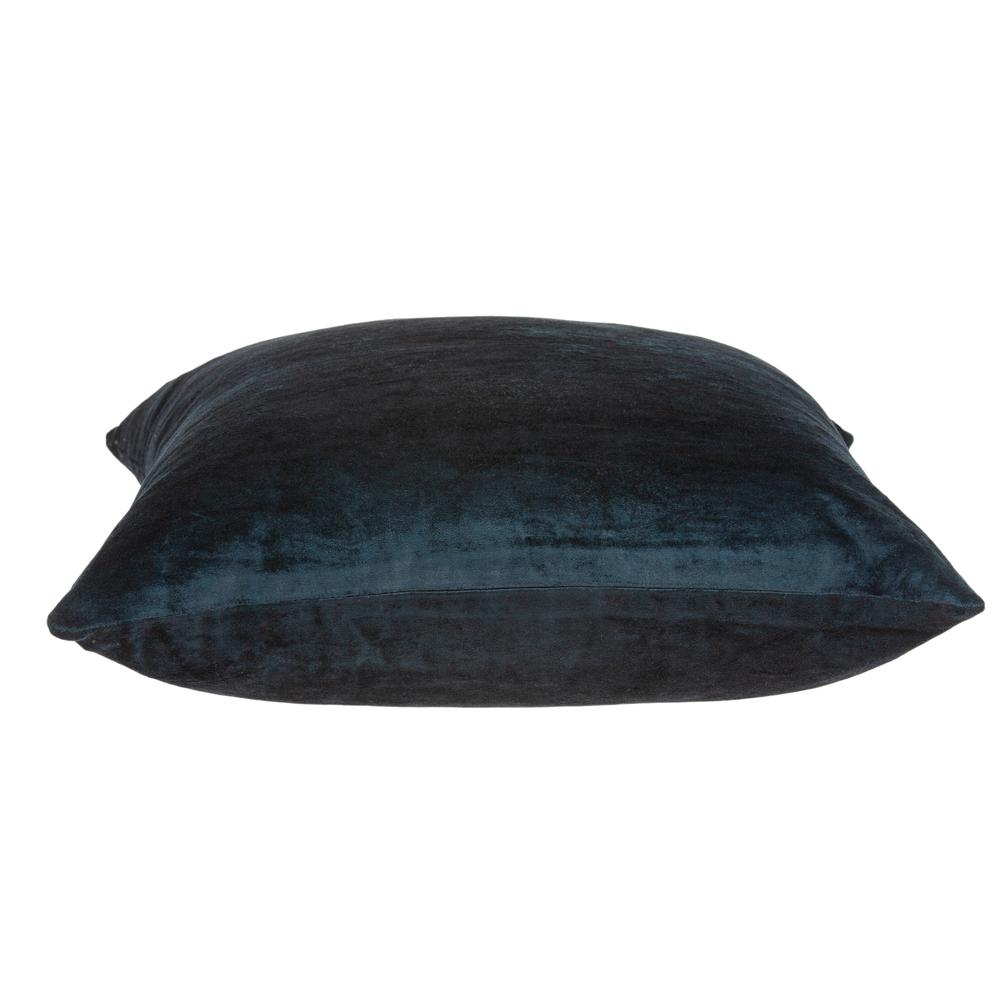 Parkland Collection Kyan Dark Blue Solid Throw Pillow. Picture 3