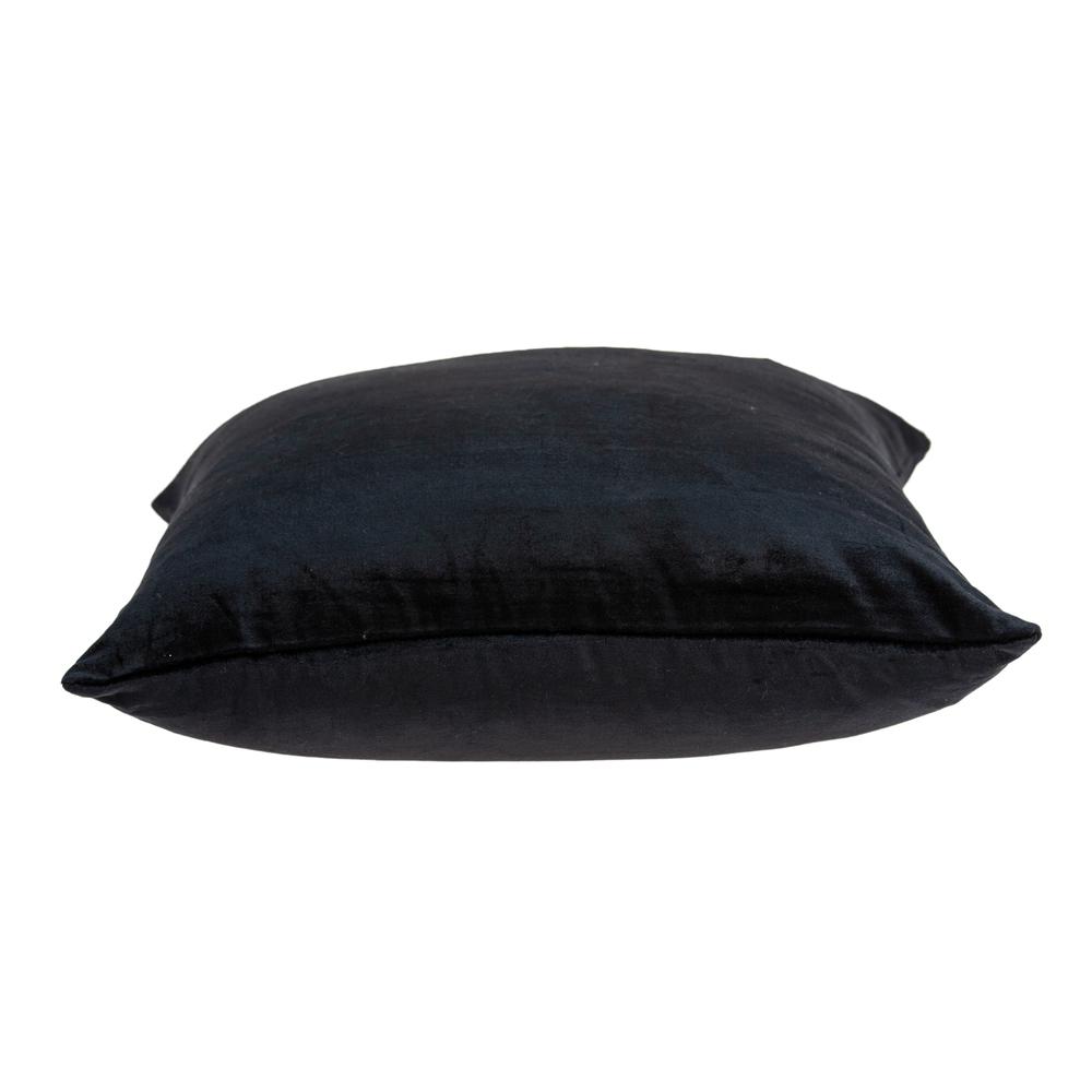 SpaNO Black Solid Throw Pillow. Picture 3