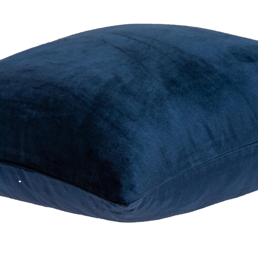 Parkland Collection Jugo Navy Blue Solid Throw Pillow. Picture 4