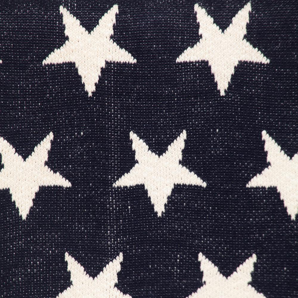 Starry Starry Night Transitional Navy Blue KNITTED 32" X 40"  Baby Blanket. Picture 5