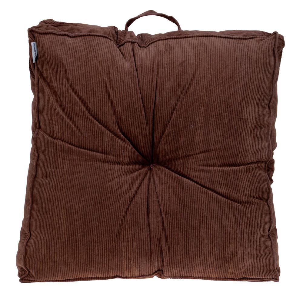 Parkland Collection Alena Transitional Brown Floor Pillow. Picture 1