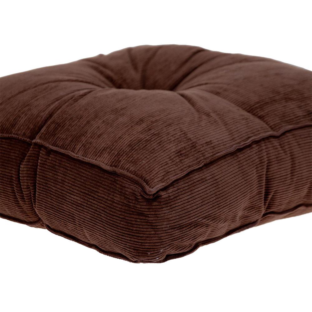 Parkland Collection Alena Transitional Brown Floor Pillow. Picture 4