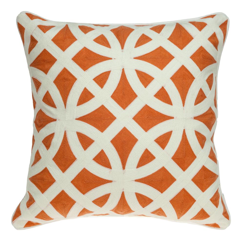 Parkland Collection ChaNO Orange Throw Pillow. Picture 1