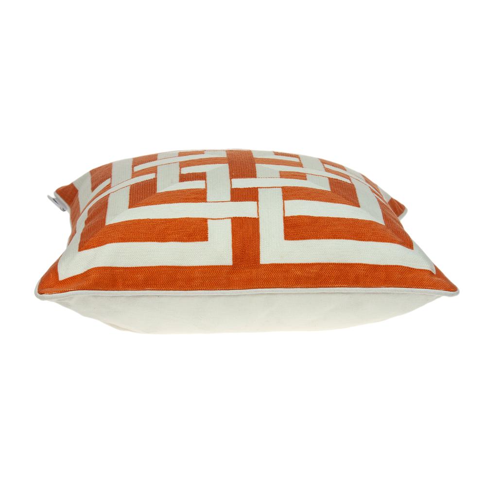 Parkland Collection Simbel Orange Throw Pillow. Picture 3
