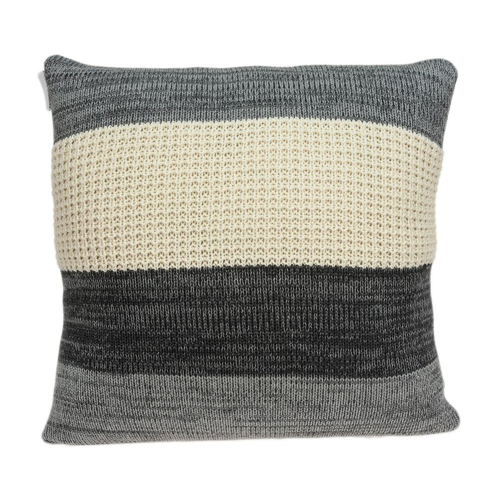 Parkland Collection Gio Gray Throw Pillow. Picture 1