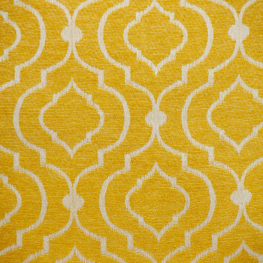 Parkland Collection Delilah Transitional Yellow Throw Pillow. Picture 6